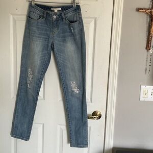 Boston Proper crystal embellished Stylish Blue Women's Jeans